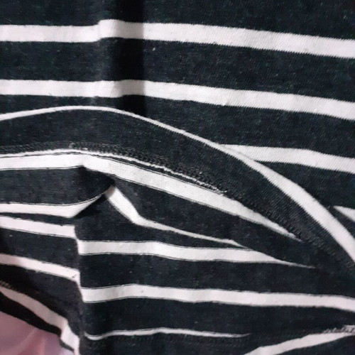 BSB striped blouse with transparency new, black and white