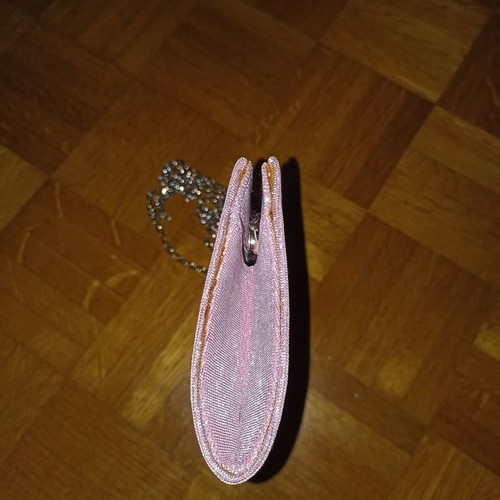 Shoulder bag pink with rhinestones like new