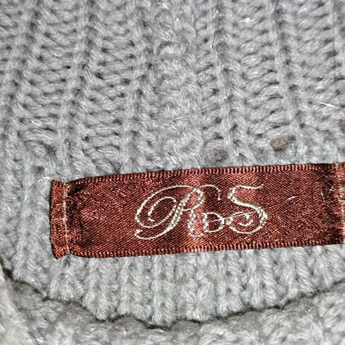 Sleeveless knitted dress like new, silver, Rodi
