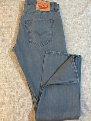 Levi's 501 Ανδρικά Τζιν Μεταχειρισμένα Μέγεθος W32 L32 Μπλε Γκρι