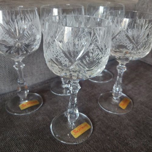 Vintage Nachtmann Crystal Wine Glasses Set of 5 New