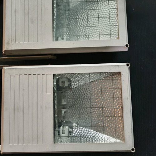Outdoor floodlights used, set of 2, 35x24cm