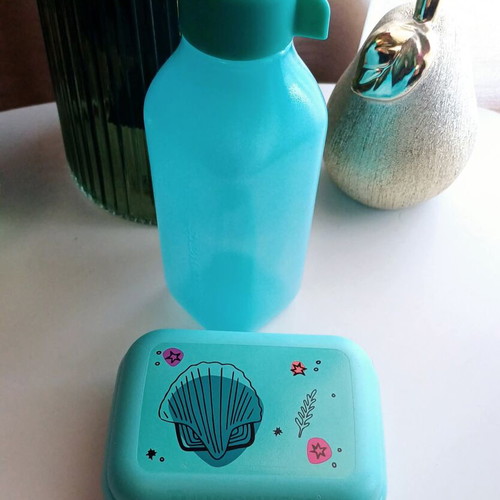 Tupperware mini twin set and 500ml bottle new