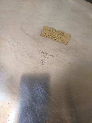 Ασημένιο σετ Calegaro για καφέ και τσάι καινούργιο 800, βάρος 1806 γρ.