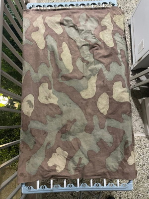 Military tent used, Italian m1929 camouflage piece