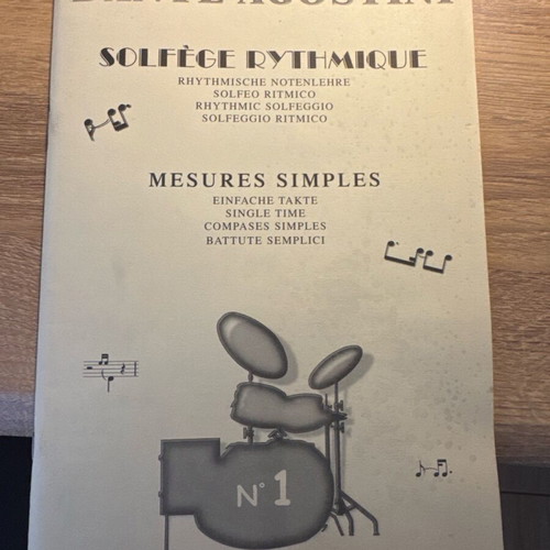 Dante Agostini Solfege Rythmique Vol.1 rhythm training book like new