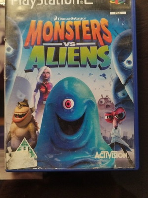 PS2 Game Monsters Vs Aliens μεταχειρισμένο με ταλαιπωρημένη θήκη