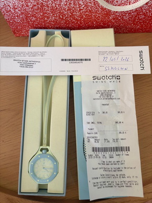 AP x Swatch Royal Pop Blaue Acht ρολόι καινούργιο, τιρκουάζ