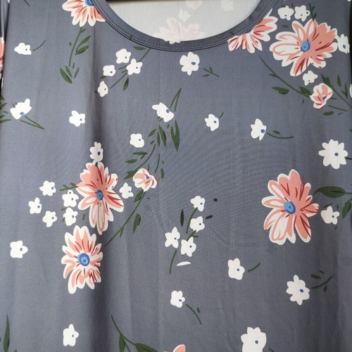Floral dress gray XL like new