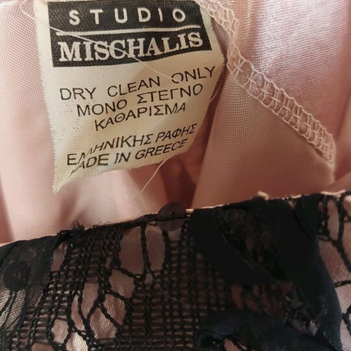 Mischalis Atelier formal dress size L like new, black pink
