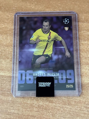 Topps Total Football κάρτα Andres Iniesta καινούργια, περιορισμένη 25