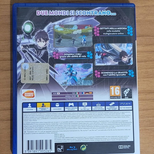 Accel World vs. Sword Art Online PS4 game, European version