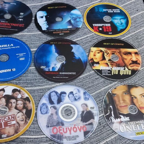 DVD movie collection used, 36 discs, various genres with subtitles