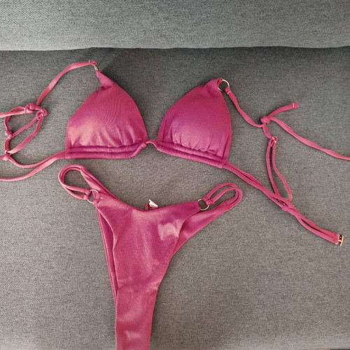 Lapop bikini swimsuit new, size small, rotten apple color