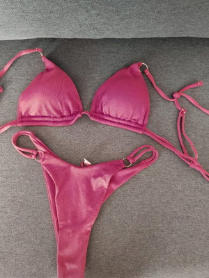 Lapop bikini swimsuit new, size small, rotten apple color