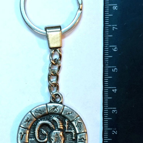 Aries zodiac keychain new