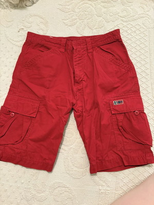 Napapijri men's bermuda shorts red, like new, size S