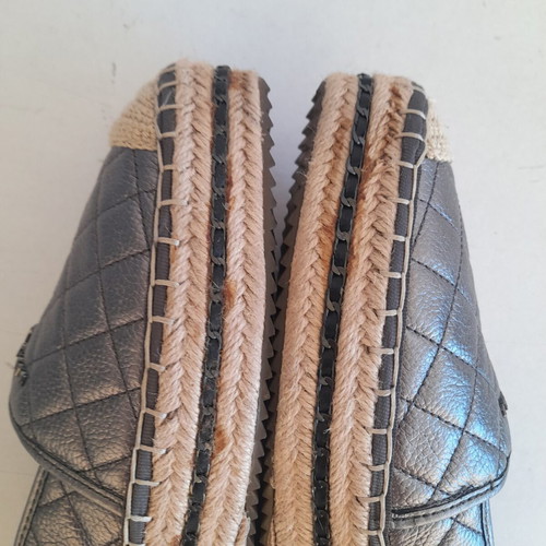 Karl Lagerfeld Paris espadrilles size 40 like new, gunmetal