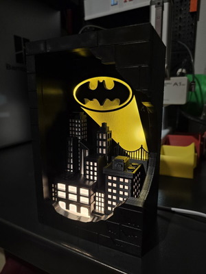 Batman 3D Printed Light Brick like new