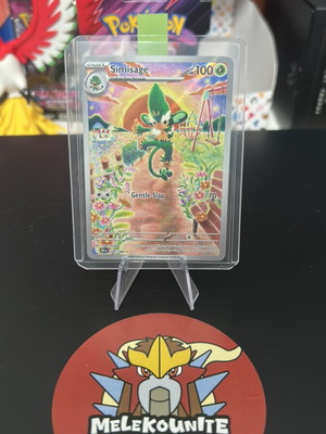 Κάρτα Simisage Pokemon TCG σαν καινούργιο, σπάνια εικονογράφηση Black Bolt