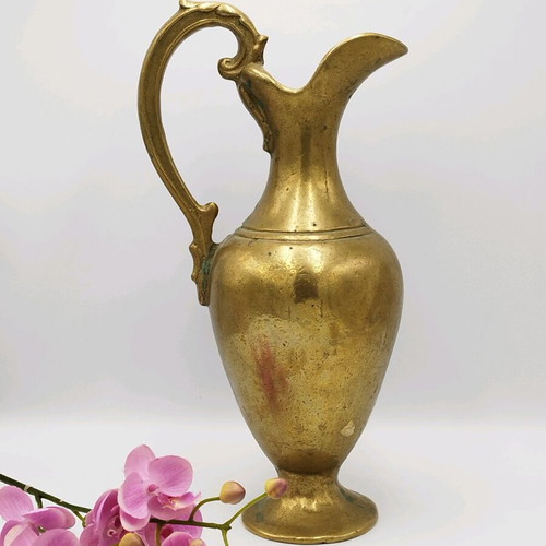 Antique bronze wine and water pitcher used