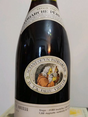 Patriarche Pere et Fils French wine 1974 new