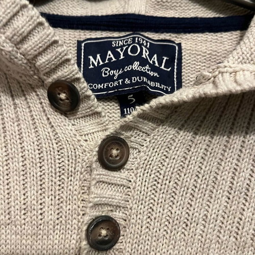 Mayoral boys sweater beige like new 5 years 110 cm