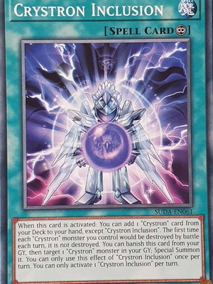 Crystron Inclusion Spell Card Yu-Gi-Oh!