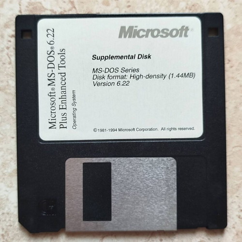 Microsoft MS-DOS 6.22 3.5" Floppy Disks like new, set of 4