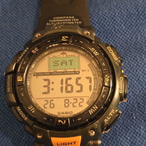 Casio Protrek PRG40 digital watch with barometer and compass