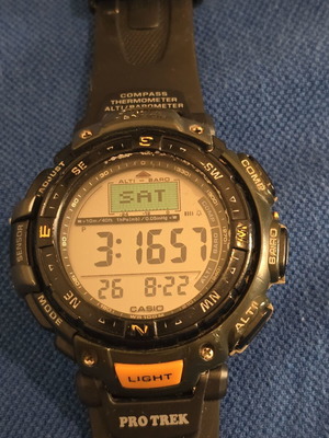 Casio Protrek PRG40 digital watch with barometer and compass