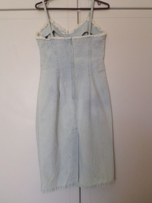 Mia denim dress S/M elastic, like new, light blue