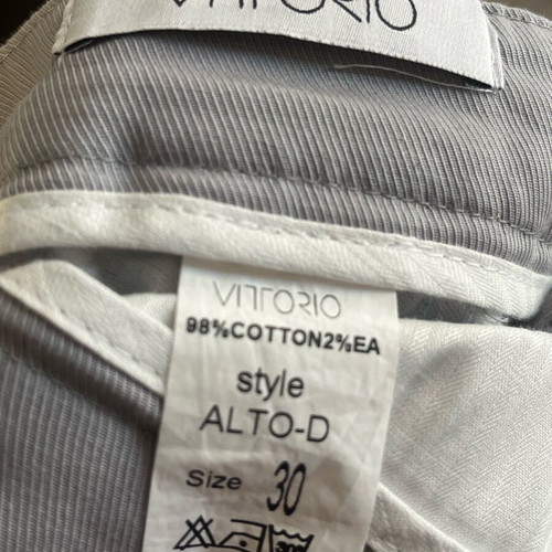 Men's slim fit pants grey Vittorio Artist like new, size M