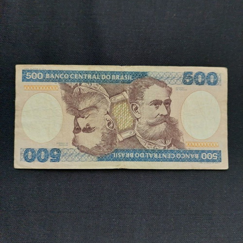 Brasil 1000=500=100 Cruzeiros banknotes used, set of 3