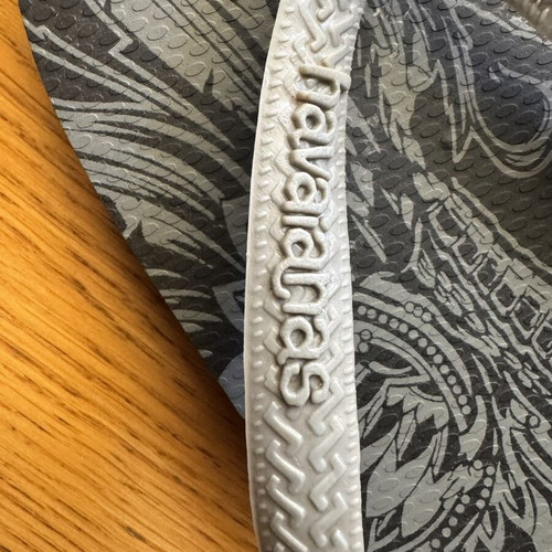 Havaianas Fit flip flops new, size 41.5, black and grey