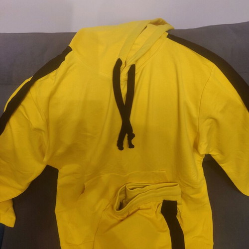 Yellow tracksuit like new, size Large