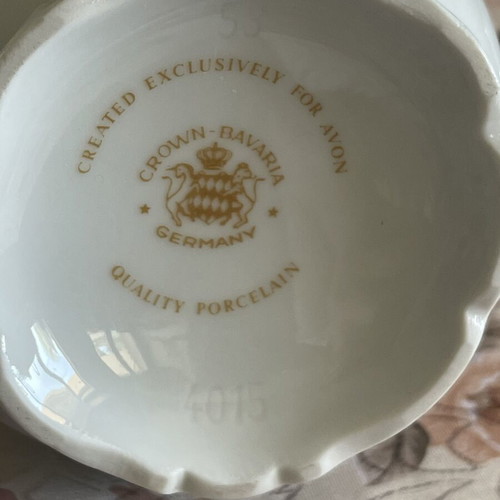 Porcelain tea set like new by Crown Bavaria with cake plates and accessories