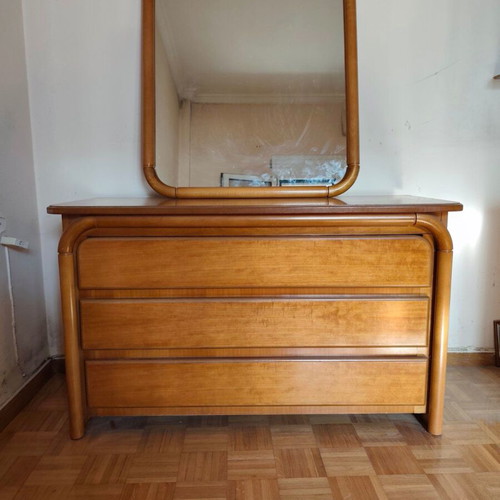 Dresser with mirror used, one drawer repairable