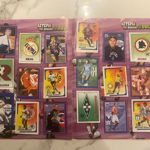 Sticker Album Asteria tis Ballas 2000 used, completed 297 of 300