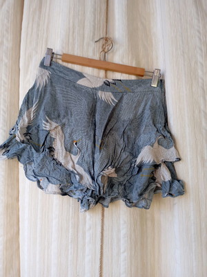 Zara shorts like new, airy, size M, gray and blue