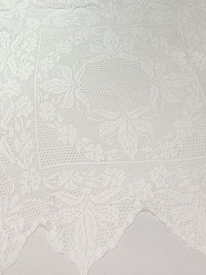 Handmade table runner embroidery 100x110 cm
