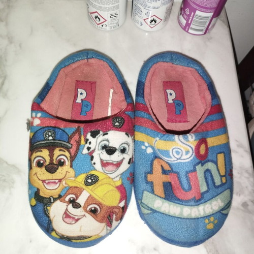 Paw Patrol children's slippers used, size 27, blue