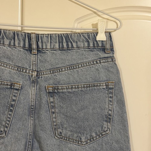 Pull & Bear blue mom fit denim shorts