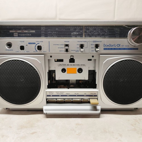 Toshiba RT-100S Vintage Boombox used, radio and cassette player