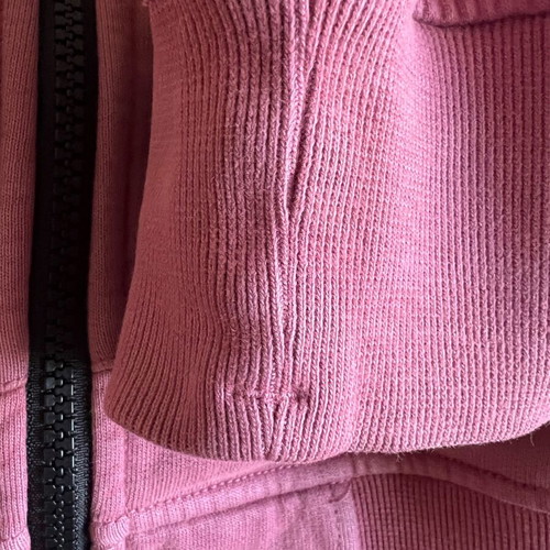 Stone Island men's cotton fleece zip hoodie like new, size XL, rose
