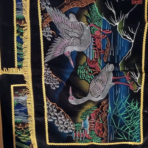 Decorative vintage pillowcases used, set of 3 pieces