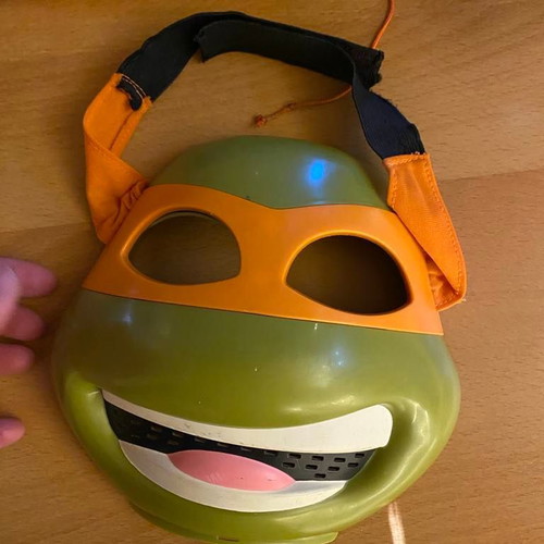 Ninja Turtle mask and weapons used