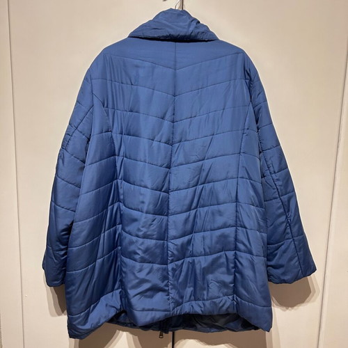 Women's long quilted jacket blue like new