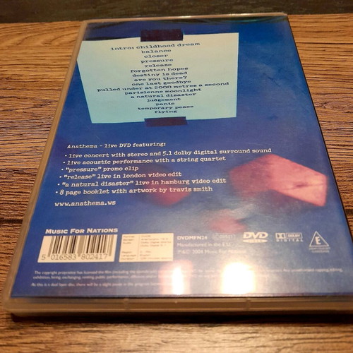 Anathema Were You There? DVD like new, metal