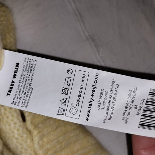 Tally Weijl cropped sweater blouse like new, small medium, yellow